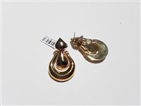 Earrings Soprana Gioielleria Woman Vintage in Yellow Gold GOCCIA GRANDE ANNI 80 - GOCCIA GRANDE ANNI 80